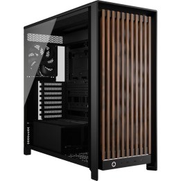 Caja para ordenador FRAME 5000D WOOD RS Negro/Nogal