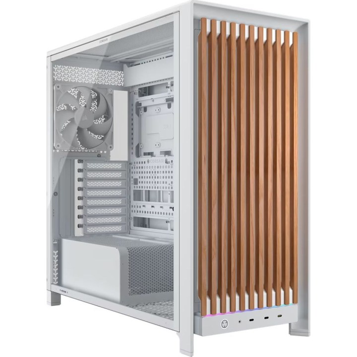 Caja de ordenador FRAME 5000D WOOD RS Blanco/Roble