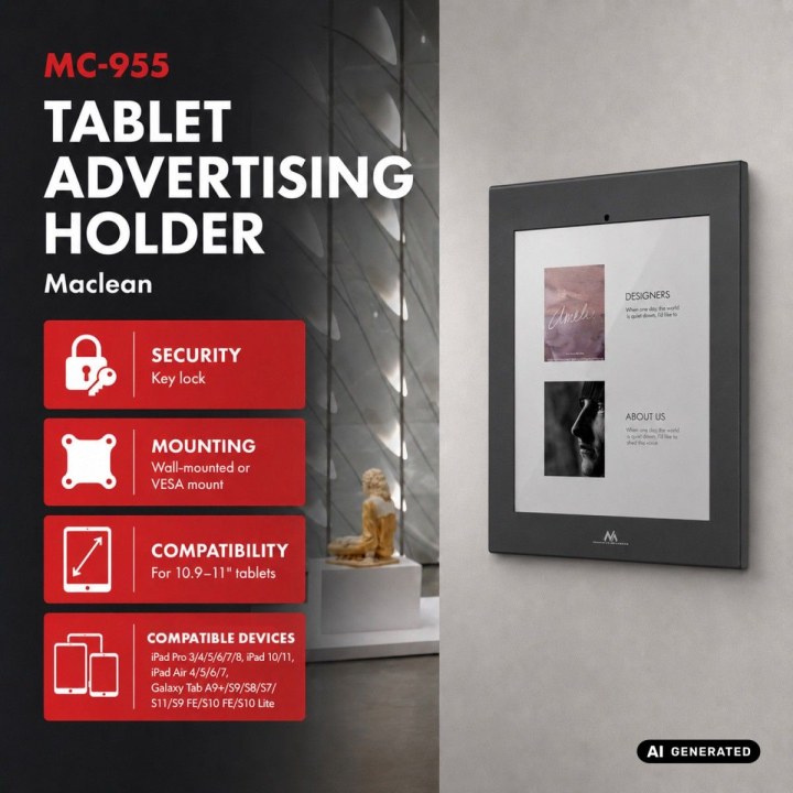 Soporte publicitario para tabletas MC-955 B