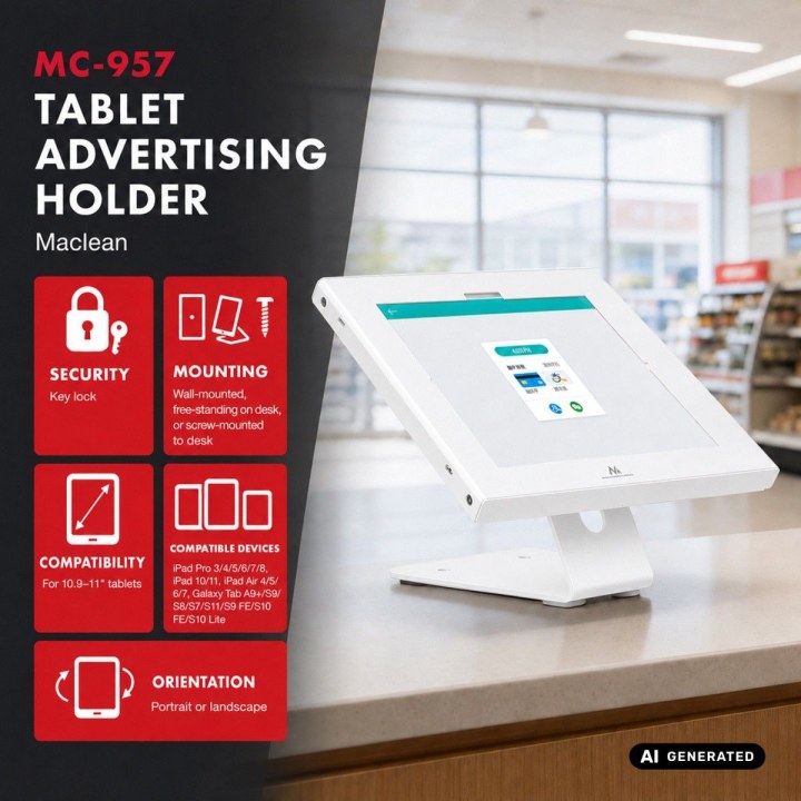 Soporte publicitario para tabletas MC-957 W