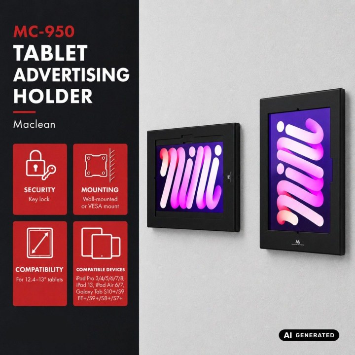 Support publicitaire pour tablette MC-950 B