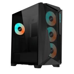 GIGABYTE C301 GLASS, torre mediana, negro