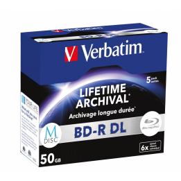 Verbatim MDISC BD-R DL 50 GB, 5 pezzi