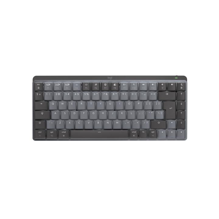 Logitech Master MX Mechanical Mini for Mac RF Wireless + Bluetooth Keyboard, International U.S. QWERTY, Gray