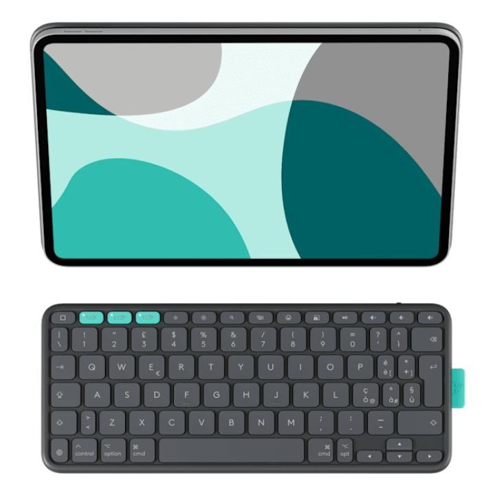 Logitech Flip Folio QWERTY Internacional de EE. UU. Bluetooth Grafito