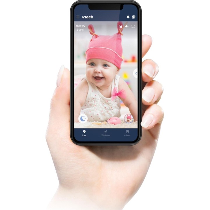 Monitor de vídeo inteligente para bebés da VTech com ecrã de 3,5 polegadas