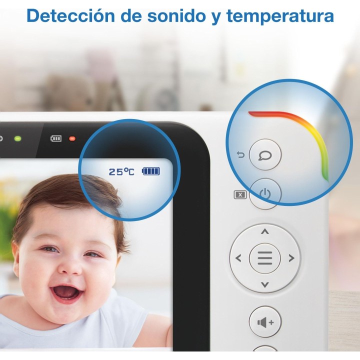 Monitor de vídeo inteligente para bebés da VTech com ecrã de 3,5 polegadas