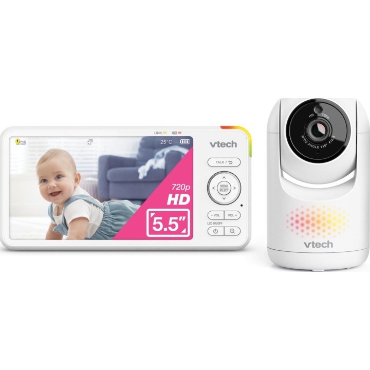 Monitor de vídeo para bebés VTech com ecrã de 5,5 polegadas