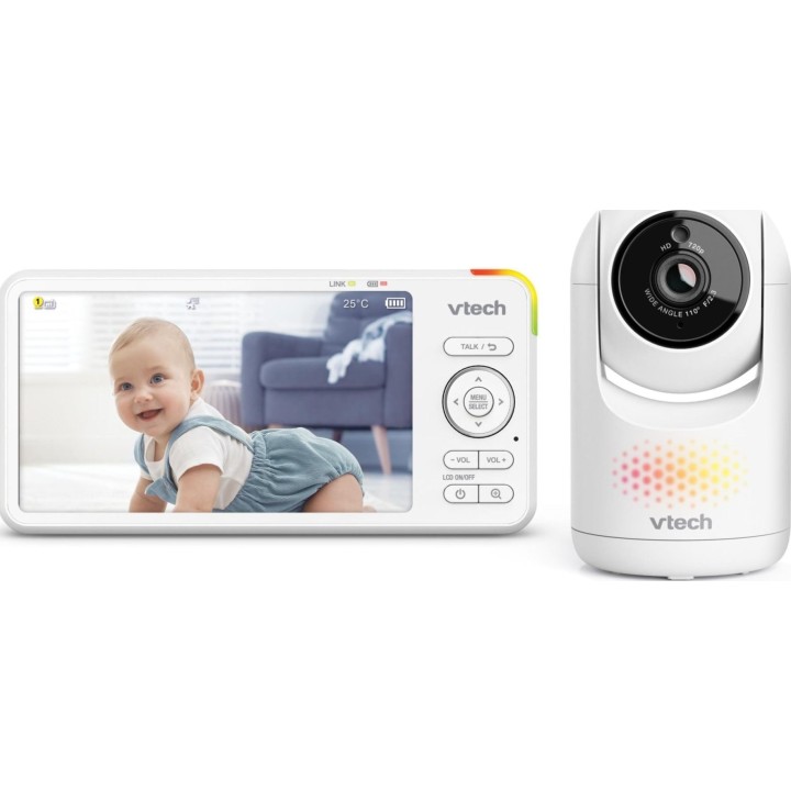 Monitor de vídeo para bebés VTech com ecrã de 5,5 polegadas