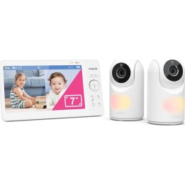 Monitor de vídeo para bebés VTech 4897027126822 de alta qualidade, com 7 polegadas e 2 câmaras