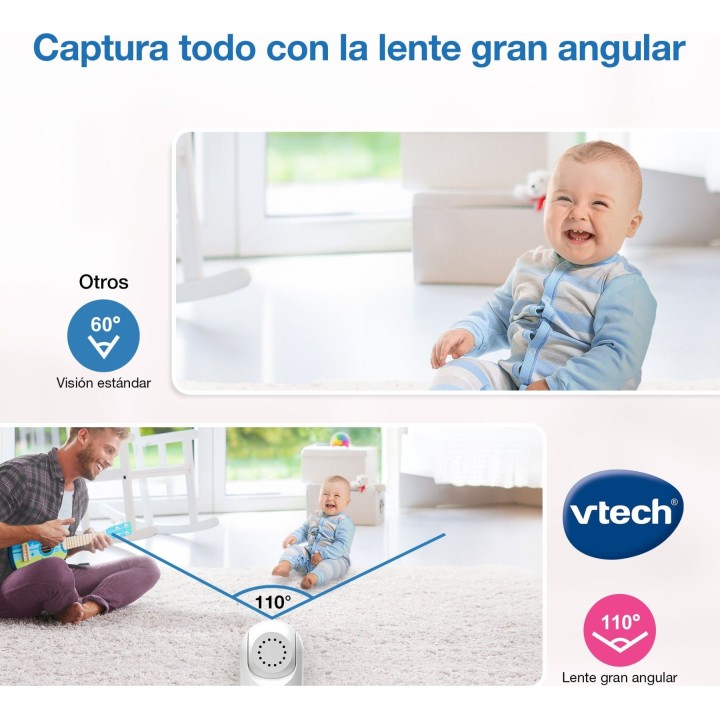 Monitor de vídeo para bebés VTech 4897027126822 de alta qualidade, com 7 polegadas e 2 câmaras