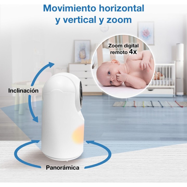 Monitor de vídeo para bebés VTech 4897027126822 de alta qualidade, com 7 polegadas e 2 câmaras