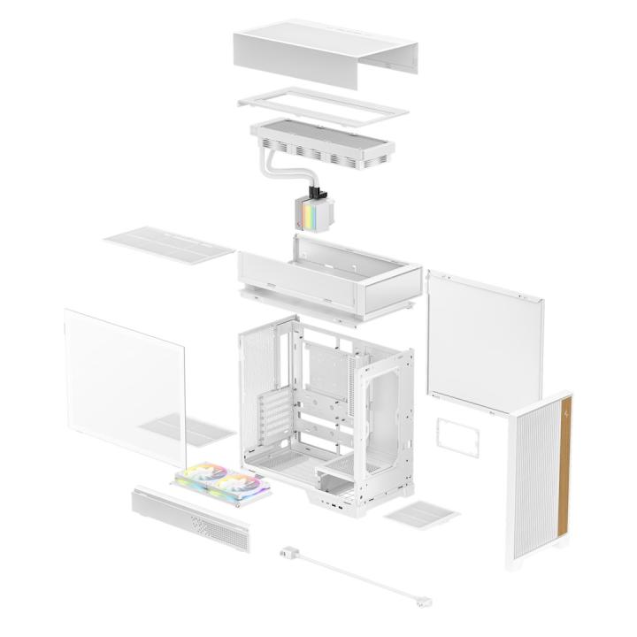 DeepCool CL6600 WH Midi-Tower, weiß