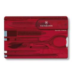 Victorinox Swiss Card Classic Multitool - Transparent Red