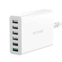 BlitzWolf BW-S15 Universal-Ladegerät für Mobilgeräte, weiß, Wechselstrom, Schnellladung, für den Innenbereich