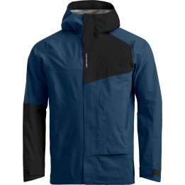 Ortovox Seceda 3L 718819 hardshell jacket - deep ocean, size L