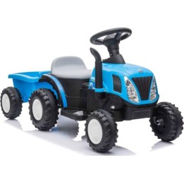 Tracteur à batterie A009 9331 avec remorque, bleu