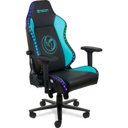 Sedia da gaming professionale Nacon CH-800PRGB, nera e blu