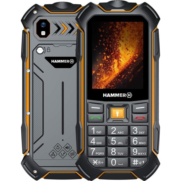 Telemóvel resistente HAMMER Boost - 2.4 · 4G · 64 MB · 128 MB · IP68 · Preto