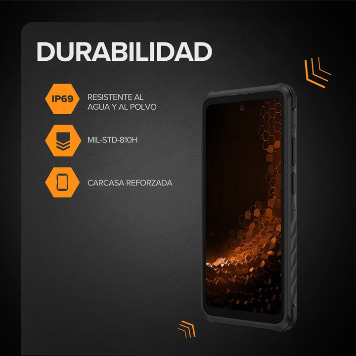 Smartphone robuste HAMMER Iron 6 – NFC, 6 Go, 128 Go, Android 14…