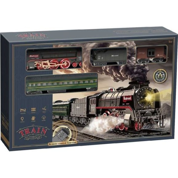 Set with a train, including sound and lights