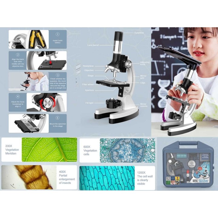Microscopio en maletín