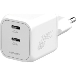 Chargeur 4smarts PDPlug SiC Dual 45 W 2C blanc