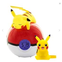 TF POKEMON LIGHT-UP ALARM CLOCK & PIKACHU 9CM