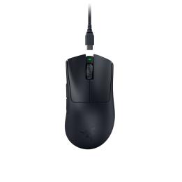 Razer DeathAdder V3 Pro Gaming-Maus für Rechtshänder, kabellos (RF) + USB Typ C, optisch, 30.000 DPI
