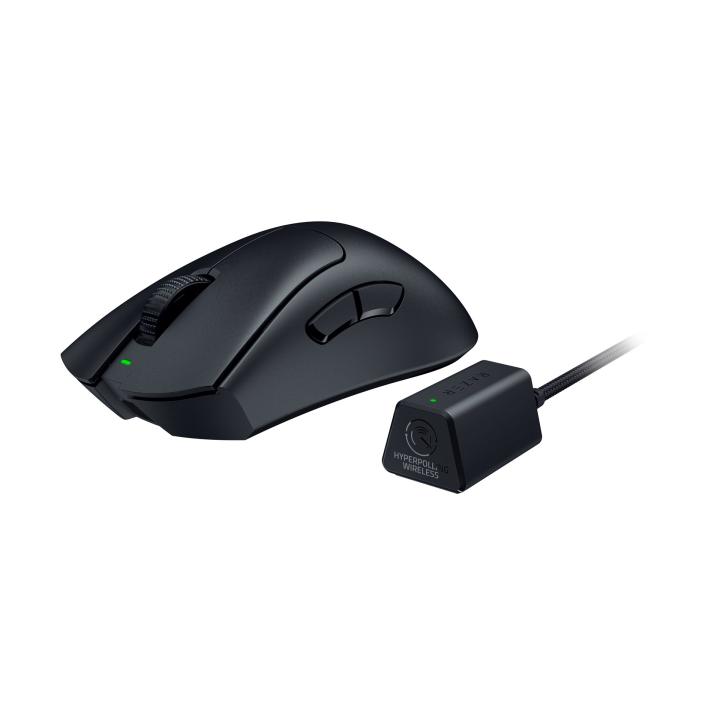 Mouse da gioco Razer DeathAdder V3 Pro per mano destra, wireless RF + USB Type-C, ottico, 30.000 DPI