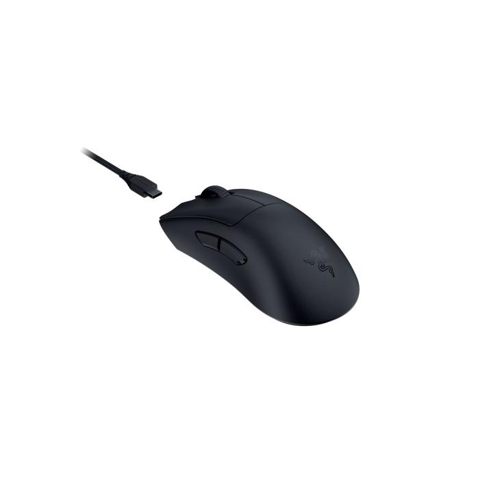 Mouse da gioco Razer DeathAdder V3 Pro per mano destra, wireless RF + USB Type-C, ottico, 30.000 DPI