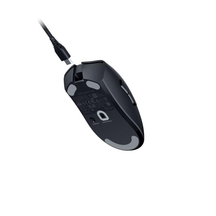 Mouse da gioco Razer DeathAdder V3 Pro per mano destra, wireless RF + USB Type-C, ottico, 30.000 DPI