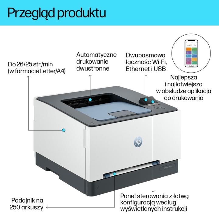 HP LaserJet Pro 3202dw Wireless Color Multifunction Printer, Duplex