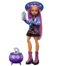 Monster High Layla Stone Moonspell Magic Fashion Doll, Crystal Witch with Accessories