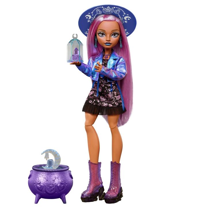 Monster High : poupée de mode Layla Stone Moonspell Magic, la sorcière des cristaux, avec accessoires