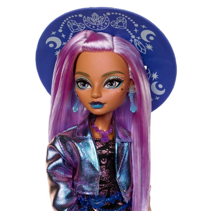 Monster High : poupée de mode Layla Stone Moonspell Magic, la sorcière des cristaux, avec accessoires