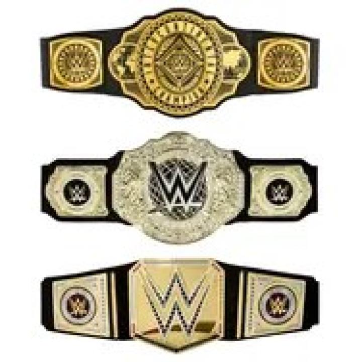 Mattel WWE Championship Assortment Meisterschaftsgürtel schwarz und gold