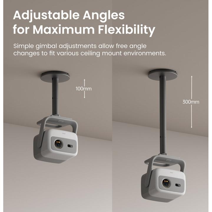 JmGO Ceiling Mount - Supporto da soffitto per proiettore, grigio