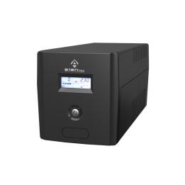 1000VA/600W UPS, 220V/50Hz, tower case, LCD, 4×CEE 7/3, USB, 2×7Ah VRLA batteries, 1.2 m USB A-B cable, 1.4 m CEE 7/7 power cabl
