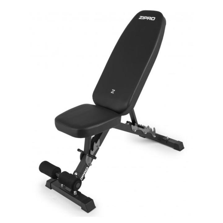 ZIPRO JACKED Basic/Weight Training Rack Adjustable Backrest Adjustable Seat Gym, Home Use Black