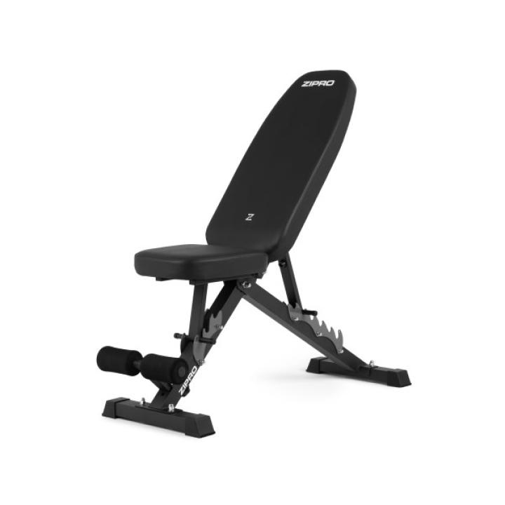 ZIPRO JACKED Support de base/musculation Dossier réglable Siège réglable Salle de sport, Domicile Noir