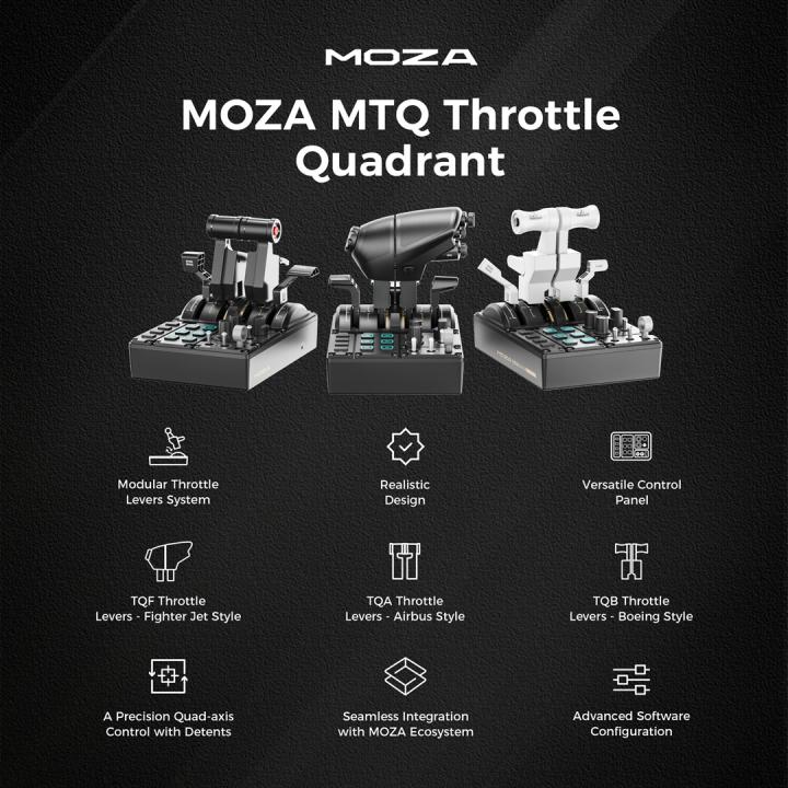 MOZA MTQ Throttle Panel Flugbasis
