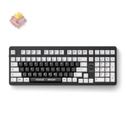 MCHOSE x Unbox Therapy - Clavier de jeu UT98 USB + RF sans fil + Bluetooth, noir