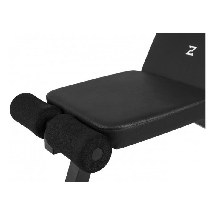ZIPRO TEMPO Basic/Weight Training Rack with Adjustable Backrest for the Gym or Home—Black