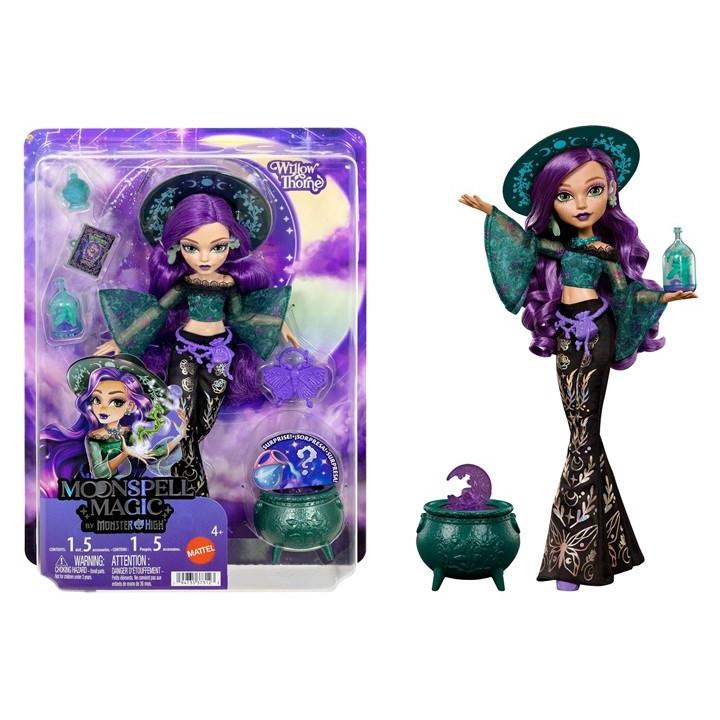 Monster High Modepuppe Willow Thorne „Moonspell Magic“, Naturhexe mit Accessoires