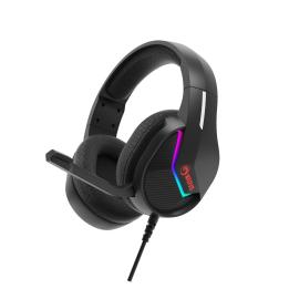 Marvo H8618 Cuffie con cavo e archetto da gioco USB tipo A, nero