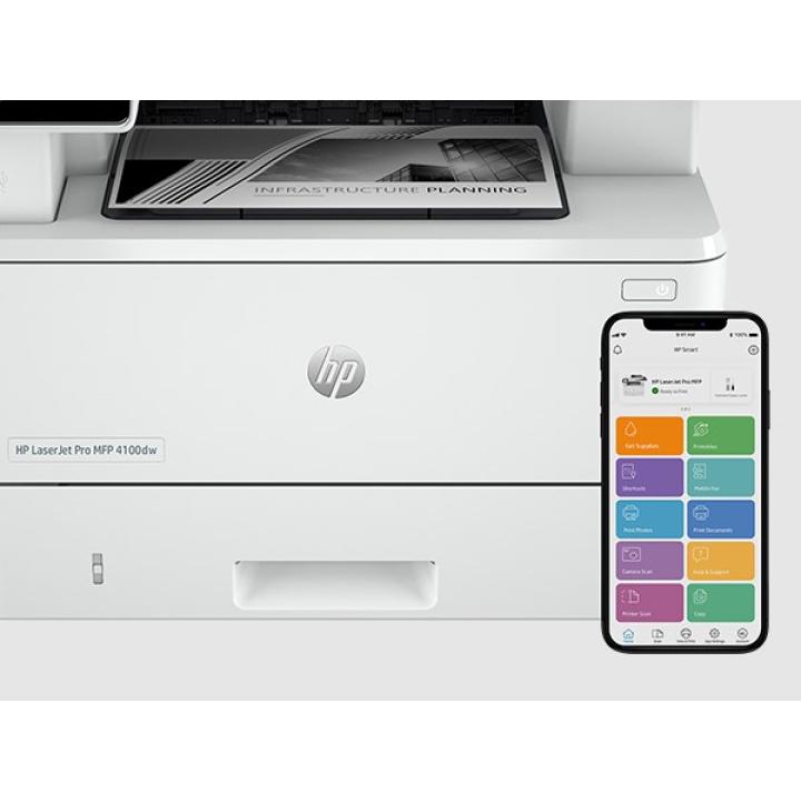 HP LaserJet Pro 4102fdn Schwarz-Weiß-Multifunktionsdrucker, nur Ethernet; Kopierer, Scanner