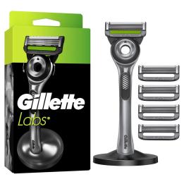 Support pour rasoir Gillette Labs à 5 lames, couleur argent