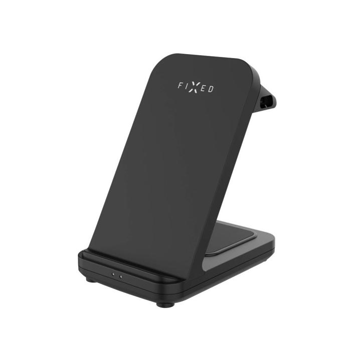 FIXED FIXPOS-U-BK Mobile Device Charger: Smartwatch, Smartphone, Headphones — Black USB Wireless Charger with Fast Charging — In