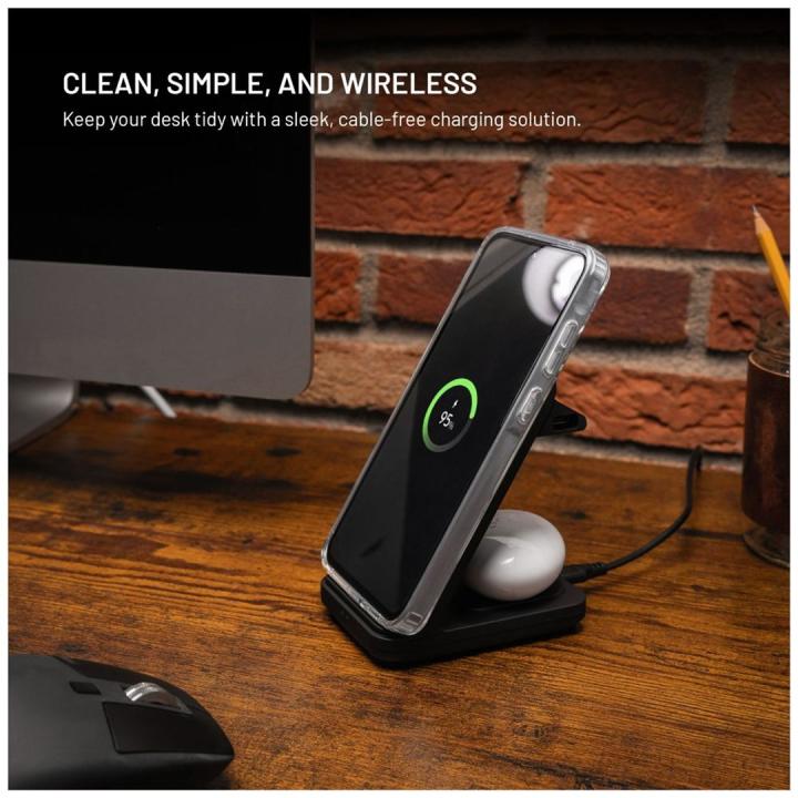 FIXED FIXPOS-U-BK Mobile Device Charger: Smartwatch, Smartphone, Headphones — Black USB Wireless Charger with Fast Charging — In